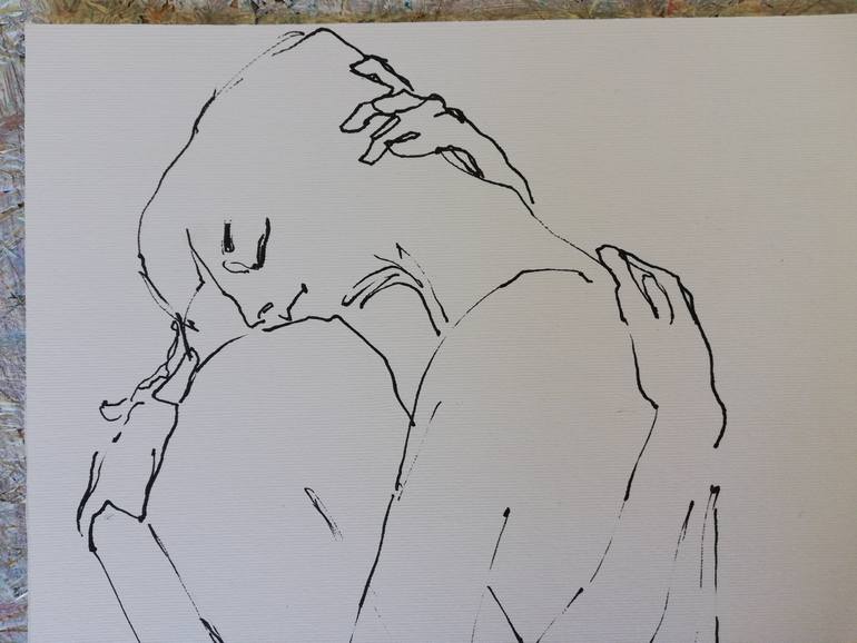 Original Expressionism Love Drawing by Jelena Djokic