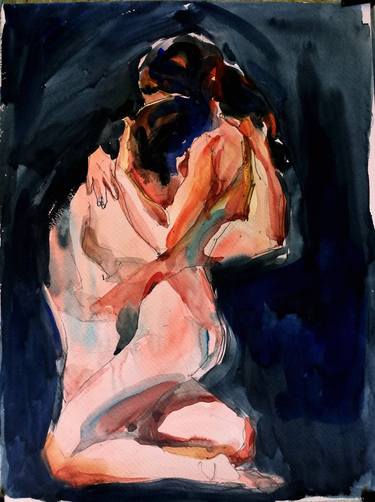 Print of Figurative Love Paintings by Jelena Djokic