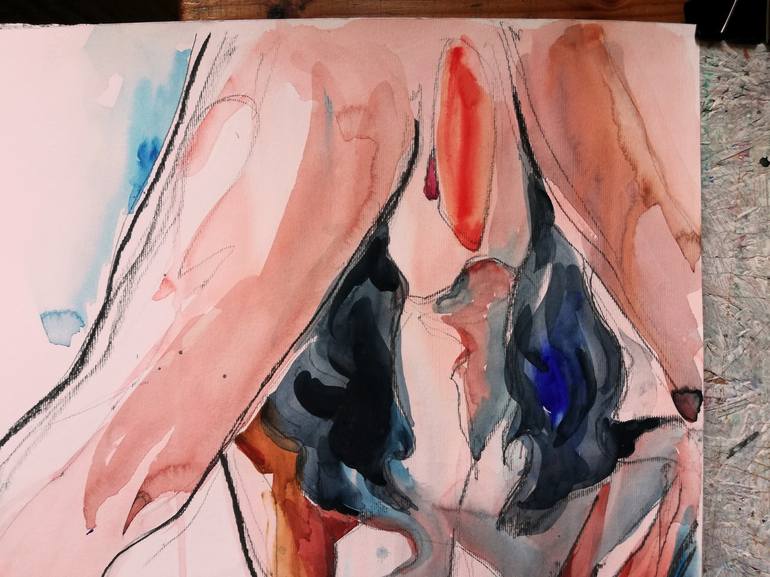 Original Figurative Erotic Painting by Jelena Djokic