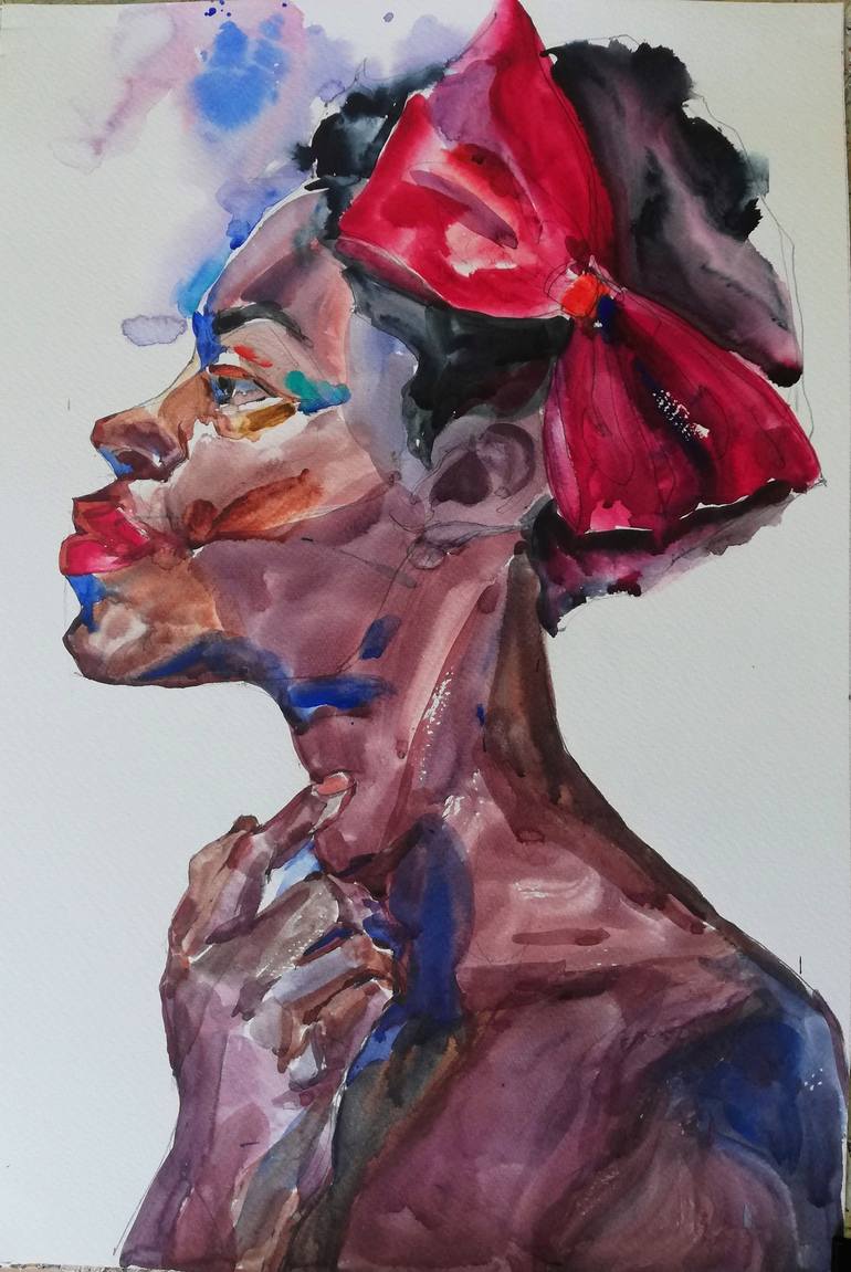 Original Figurative Portrait Painting by Jelena Djokic