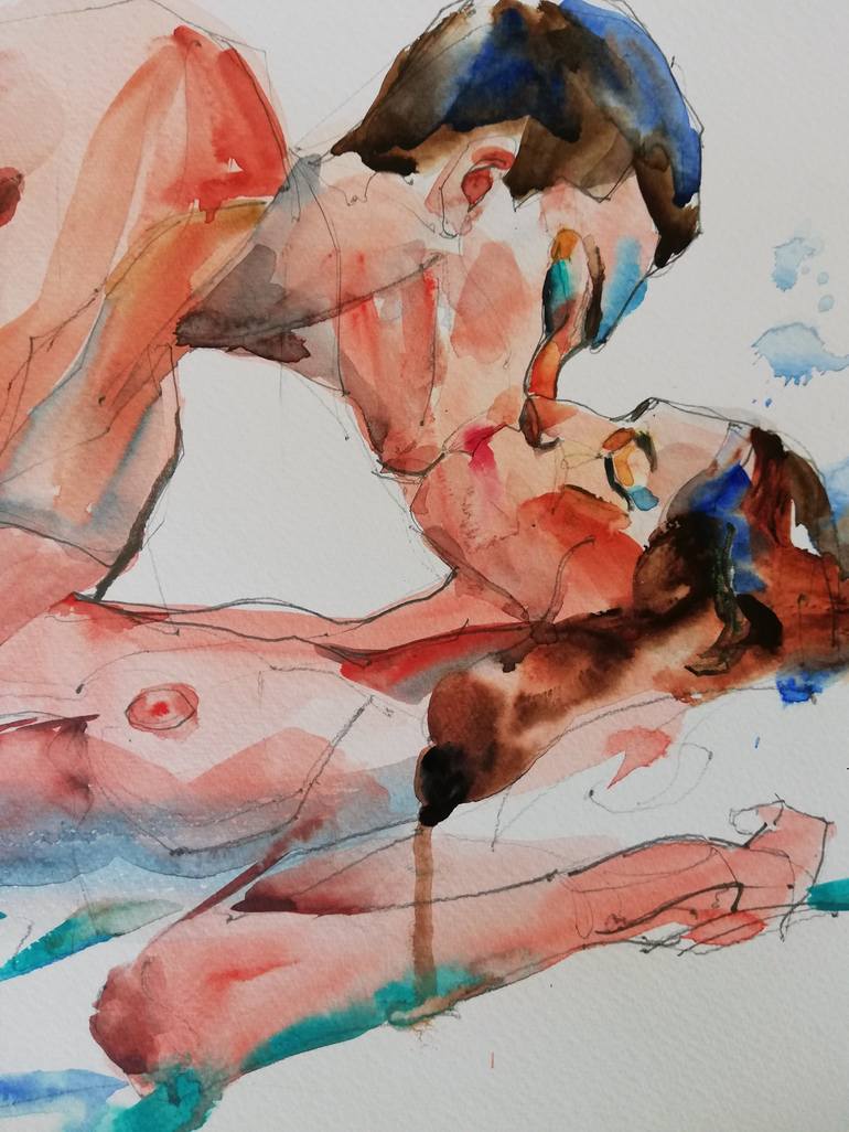 Original Figurative Erotic Painting by Jelena Djokic