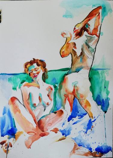 Print of Figurative Nude Paintings by Jelena Djokic