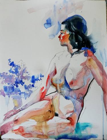 Nude with Bouquet thumb