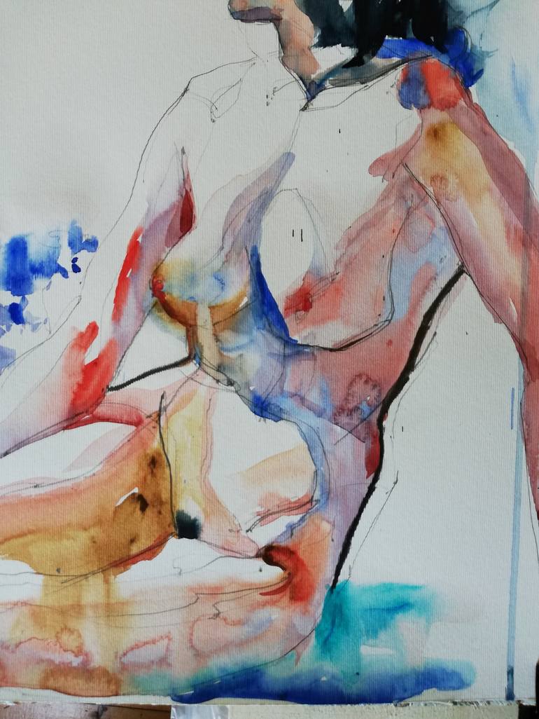 Original Nude Painting by Jelena Djokic