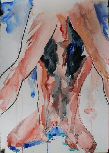 Print of Figurative Erotic Paintings by Jelena Djokic