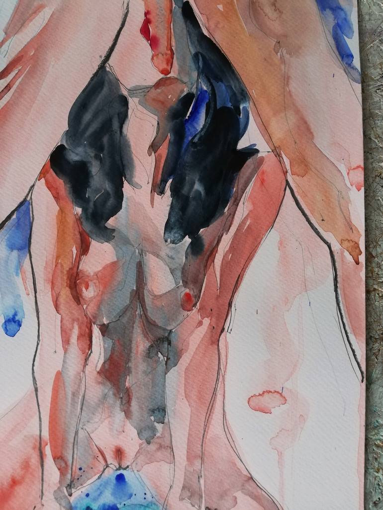 Original Figurative Erotic Painting by Jelena Djokic