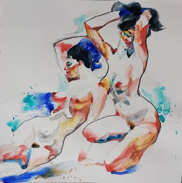 Print of Figurative Nude Paintings by Jelena Djokic