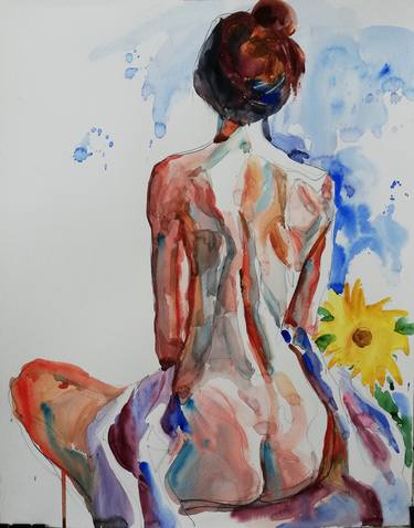 Original Figurative Nude Paintings by Jelena Djokic