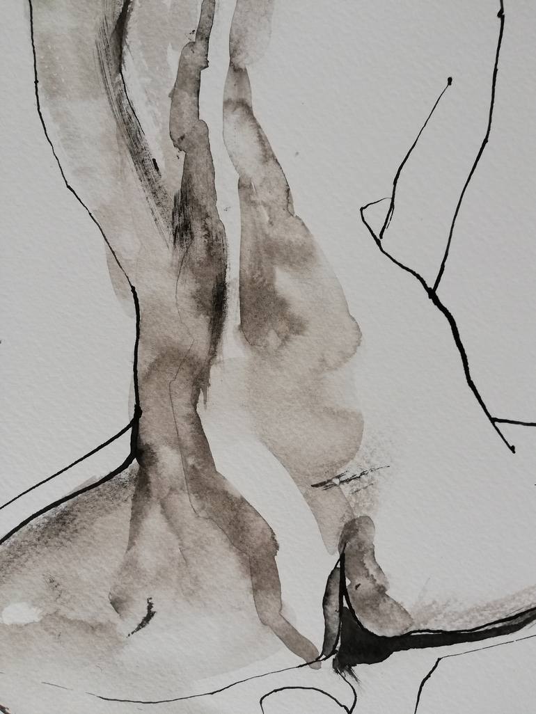 Original Figurative Nude Drawing by Jelena Djokic