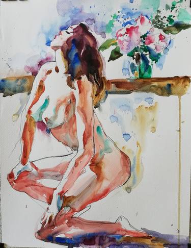 Nude with Bouquet thumb