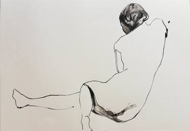 Original Figurative Nude Drawings by Jelena Djokic
