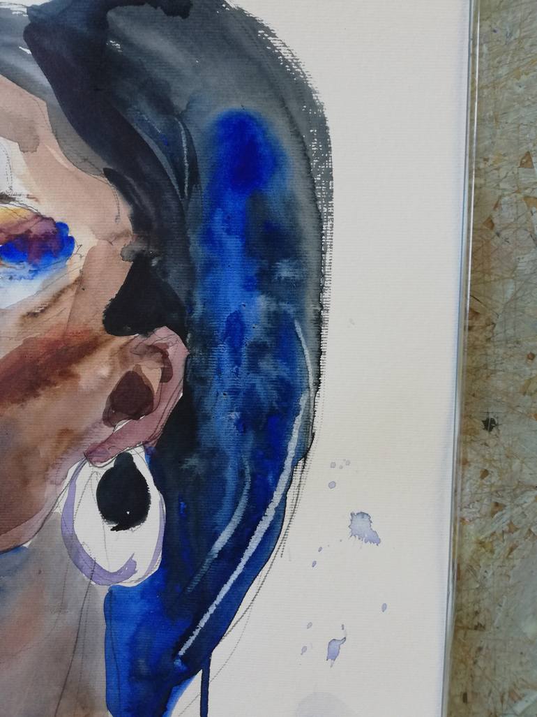 Original Expressionism People Painting by Jelena Djokic