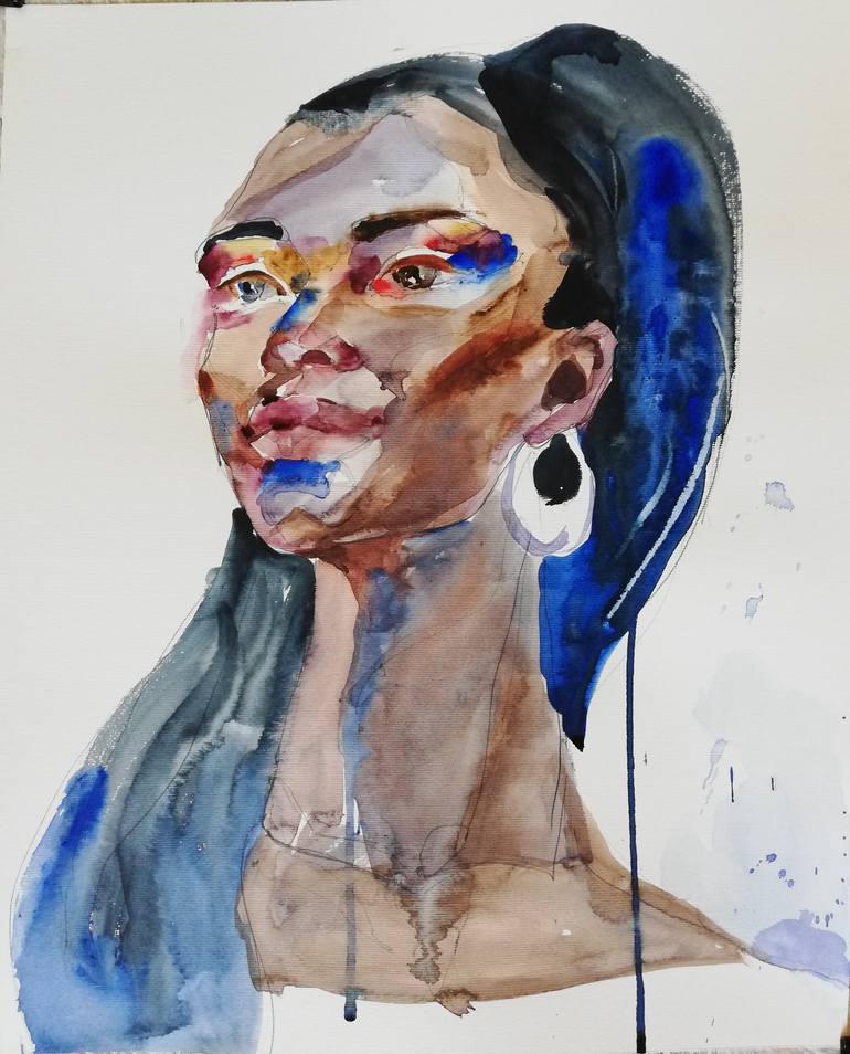 Original Expressionism People Painting by Jelena Djokic