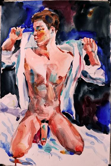 Original Figurative Erotic Paintings by Jelena Djokic