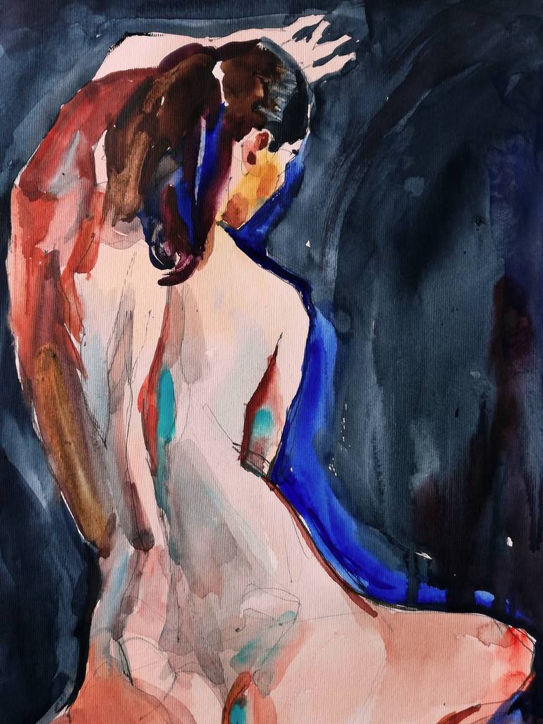 Original Figurative Erotic Painting by Jelena Djokic