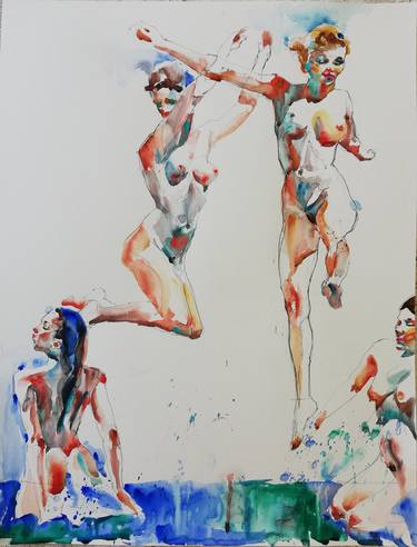 Print of Nude Paintings by Jelena Djokic