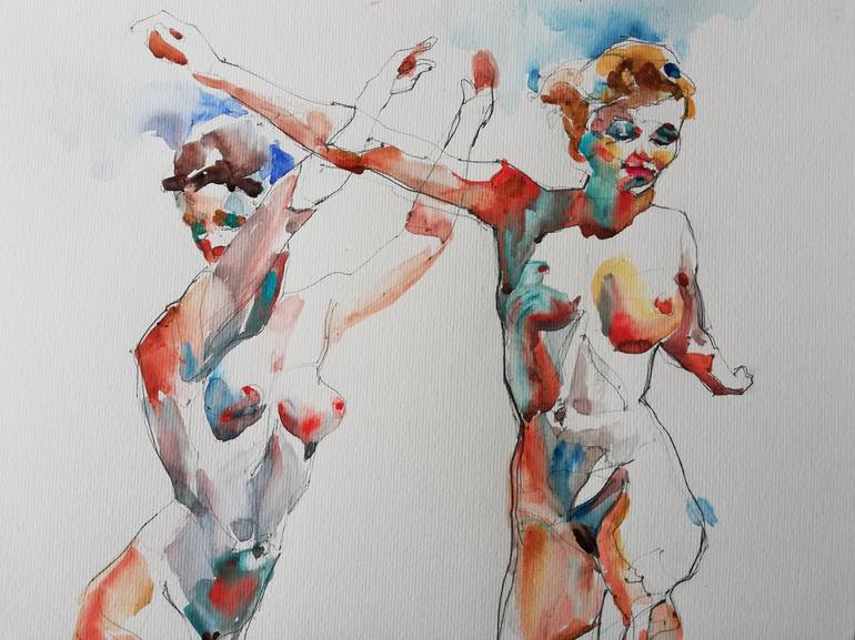 Original Nude Painting by Jelena Djokic