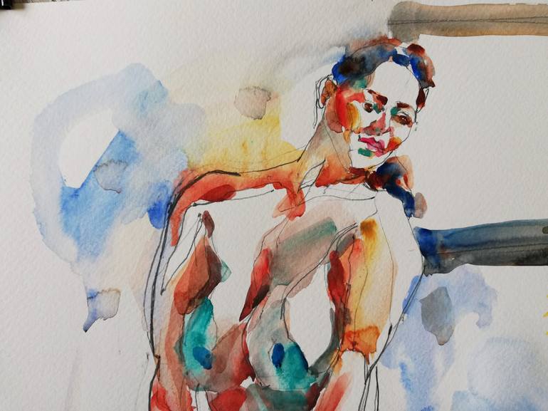 Original Nude Painting by Jelena Djokic