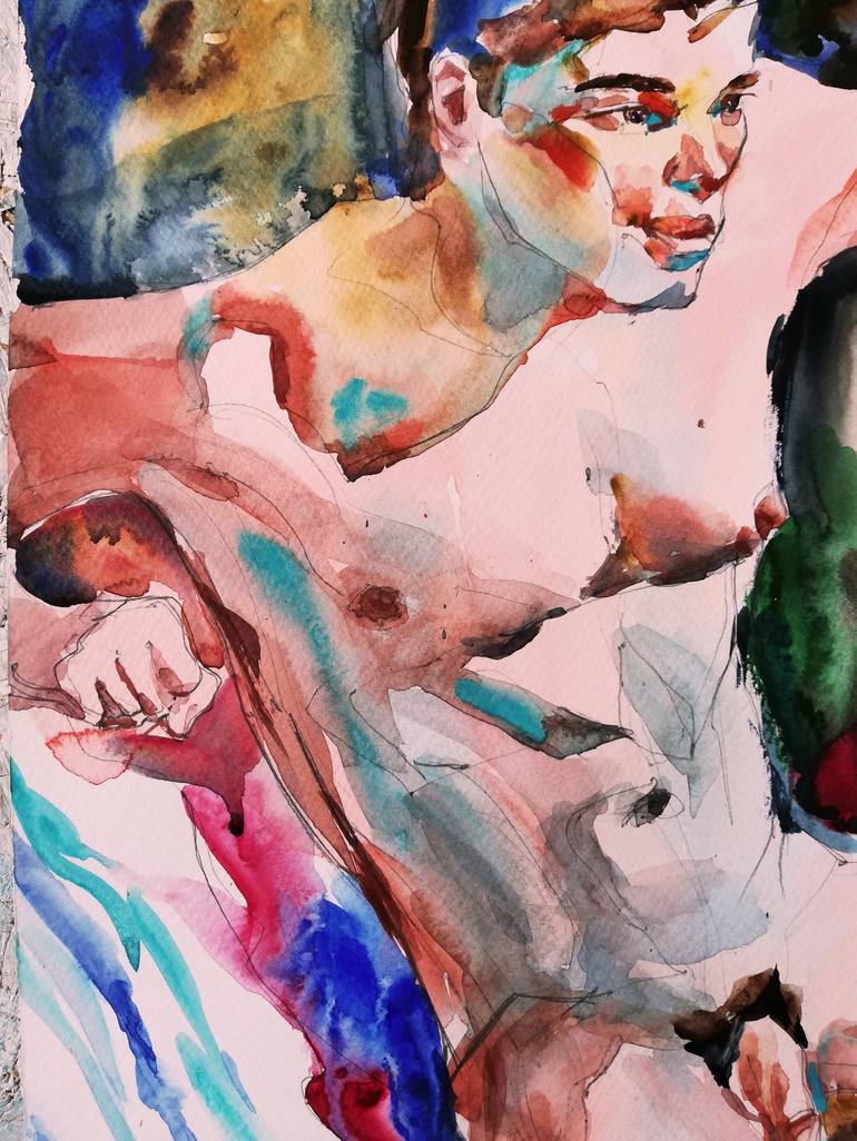 Original Nude Painting by Jelena Djokic