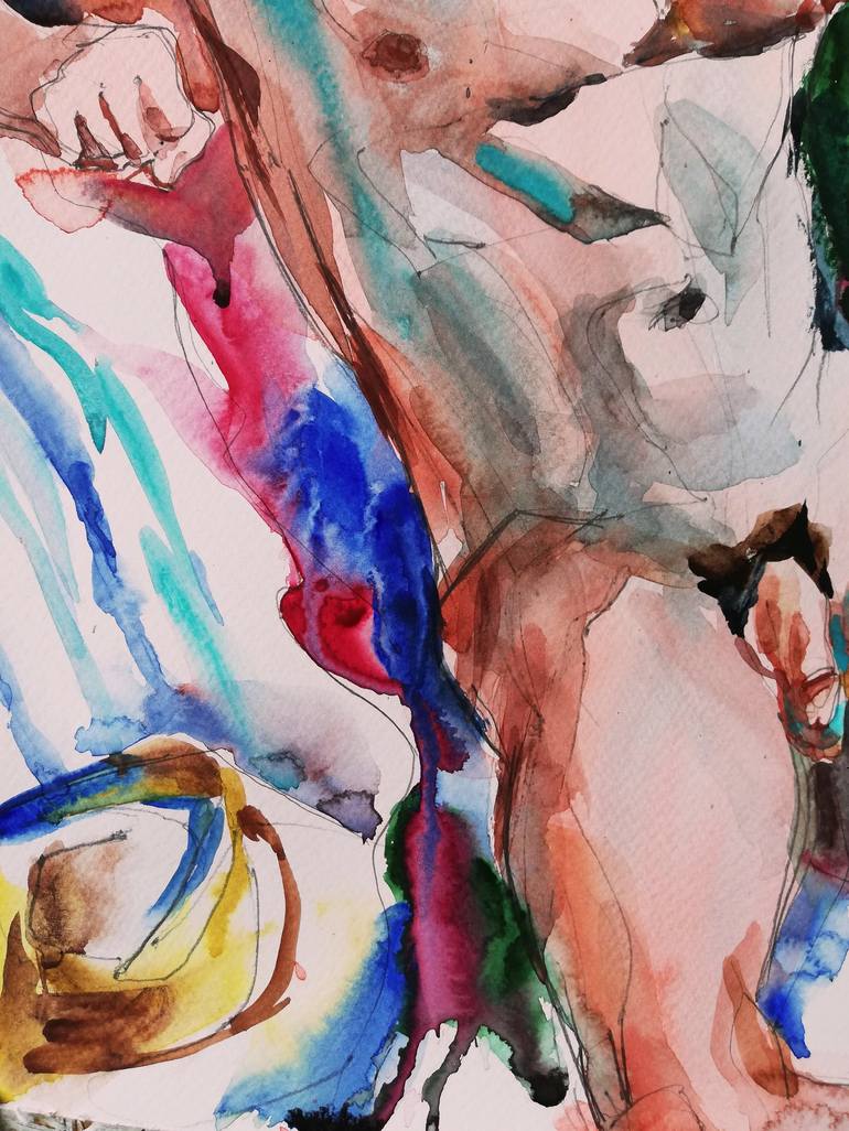 Original Nude Painting by Jelena Djokic