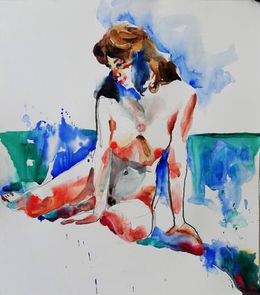 Original Figurative Nude Paintings by Jelena Djokic