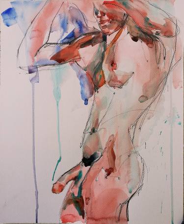 Original Figurative Erotic Paintings by Jelena Djokic