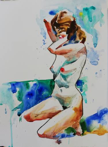 Print of Figurative Nude Paintings by Jelena Djokic