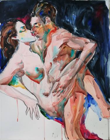 Original Figurative Erotic Paintings by Jelena Djokic