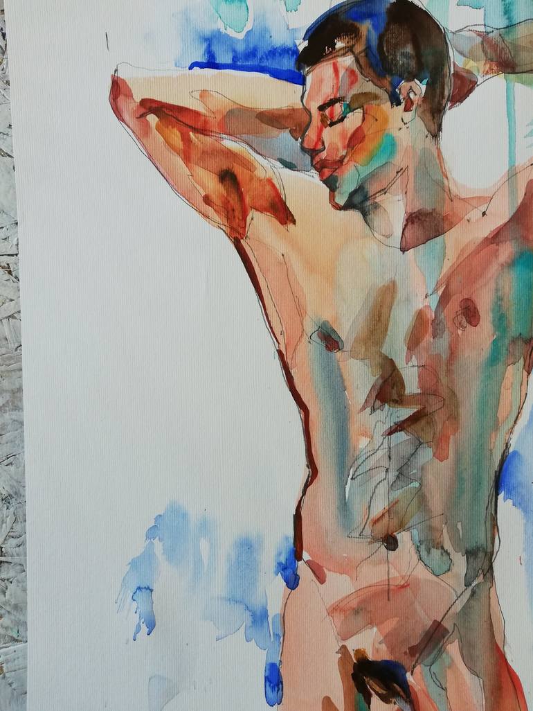 Original Figurative Erotic Painting by Jelena Djokic