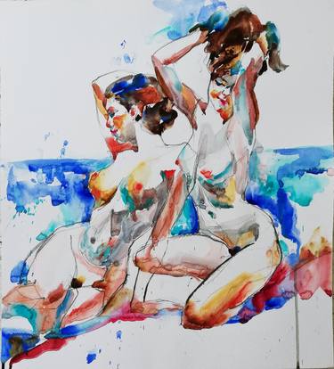 Print of Figurative Nude Paintings by Jelena Djokic