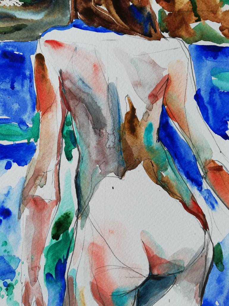 Original Nude Painting by Jelena Djokic
