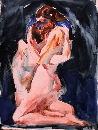 Print of Figurative Love Paintings by Jelena Djokic