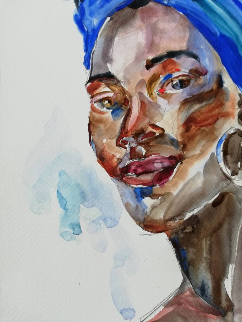 Original Figurative Portrait Painting by Jelena Djokic