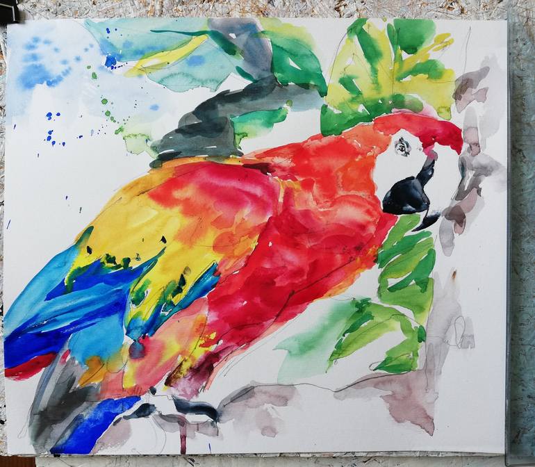 Original Fine Art Animal Painting by Jelena Djokic