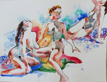 Print of Figurative Nude Paintings by Jelena Djokic