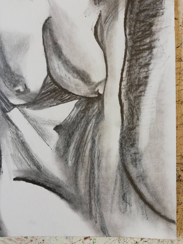 Original Figurative Erotic Drawing by Jelena Djokic