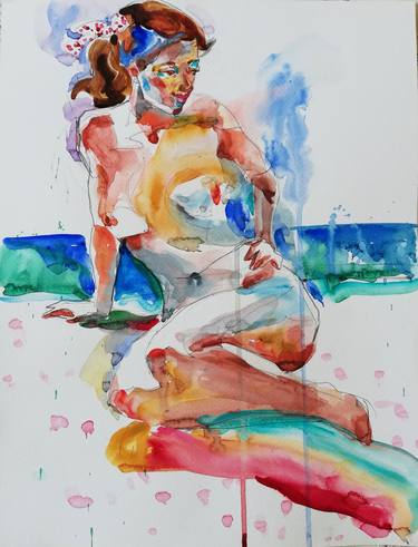 Print of Impressionism Nude Paintings by Jelena Djokic