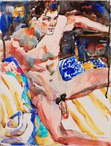 Male Nude with Hat thumb