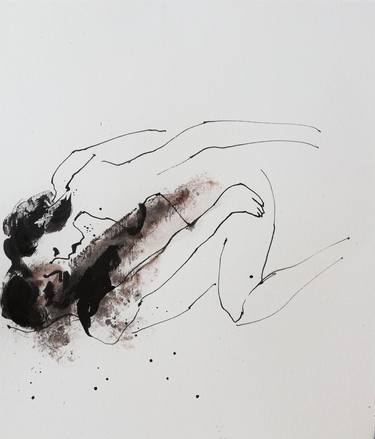 Original Figurative Erotic Drawings by Jelena Djokic