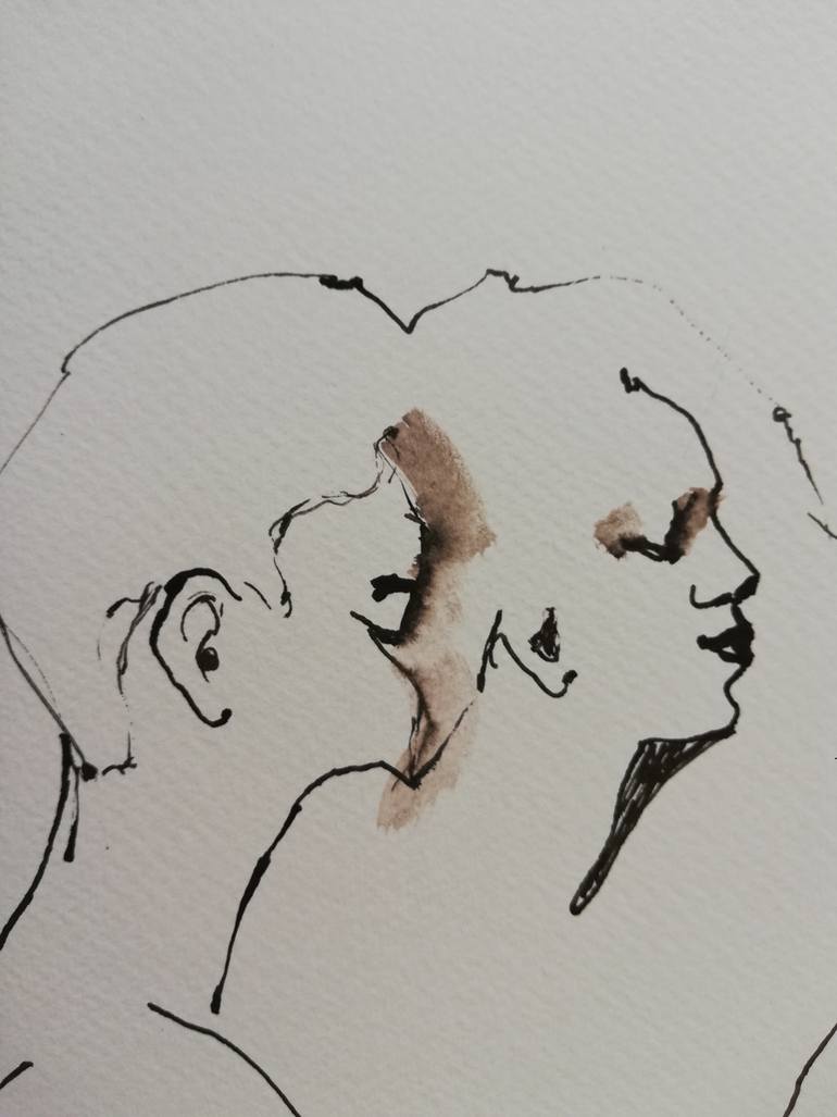 Original Expressionism Love Drawing by Jelena Djokic