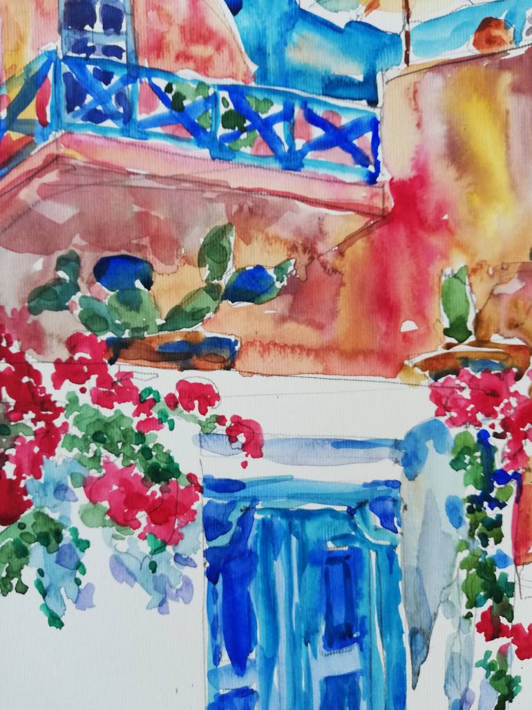 Original Expressionism Outer Space Painting by Jelena Djokic