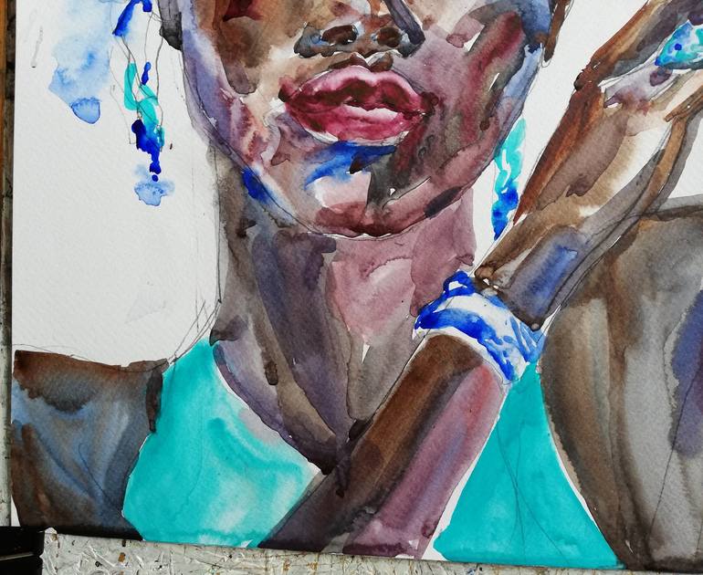 Original Figurative Portrait Painting by Jelena Djokic