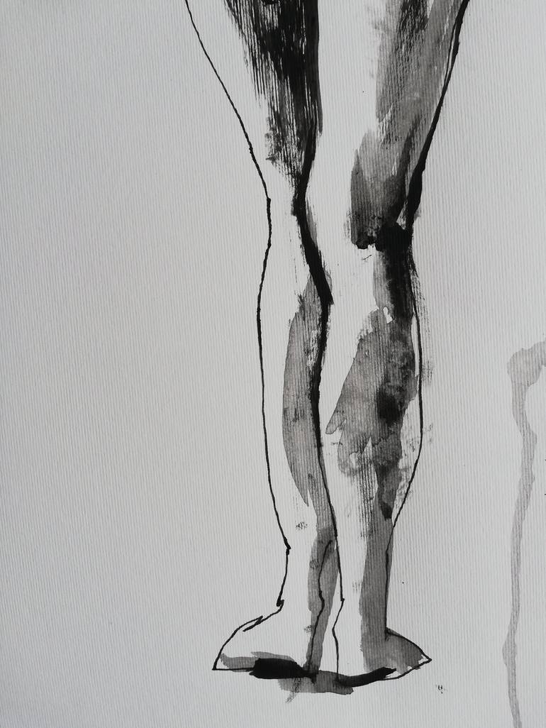 Original Nude Drawing by Jelena Djokic