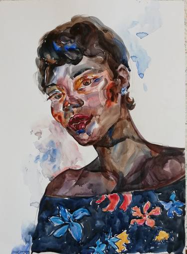 Original Impressionism Portrait Paintings by Jelena Djokic