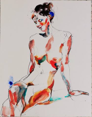 Print of Figurative Nude Paintings by Jelena Djokic