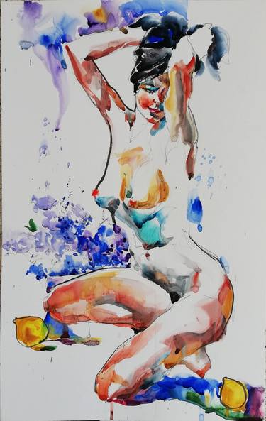 Original Figurative Nude Paintings by Jelena Djokic