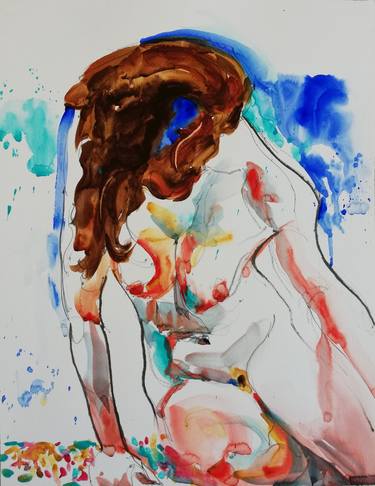 Original Figurative Nude Paintings by Jelena Djokic