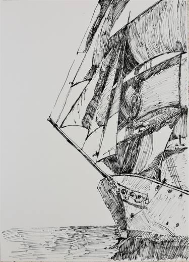 Print of Ship Drawings by Jelena Djokic