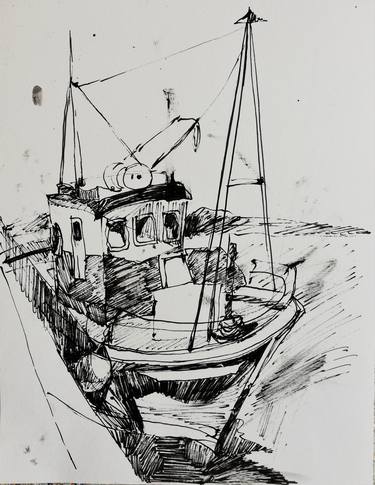 Print of Boat Drawings by Jelena Djokic