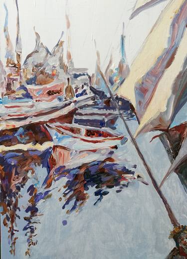 Print of Boat Paintings by Jelena Djokic